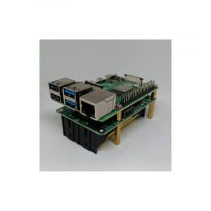 Powerbank pour Raspberry Pi 3B et 4B - vue de coté