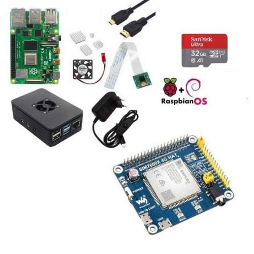 Kit Module SIM7600G-H avec Raspberry Pi 4 (2 Go)