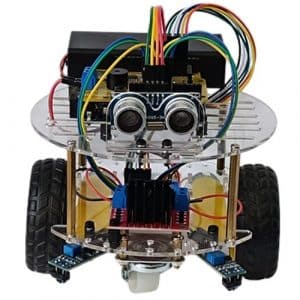 Châssis robot suiveur de ligne et éviteur d'obstacles Easy Robot DIY